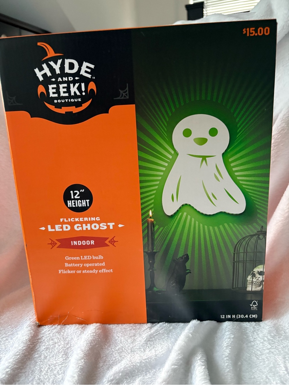 Target Orange LED Flickering Ghost Decoration